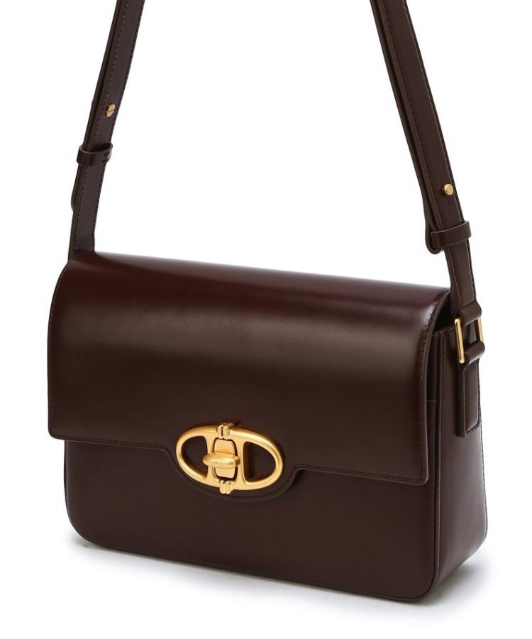 Athe Vanessabruno [Meringue] Burgundy Botalato Leather Plain Shoulder Bag M Aaba5F369D3