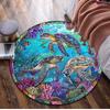 Animal Circular Rug - Office Decorative Carpet For Living Room Bedroom Door Mat Floor Rug Computer Chair Area Rug