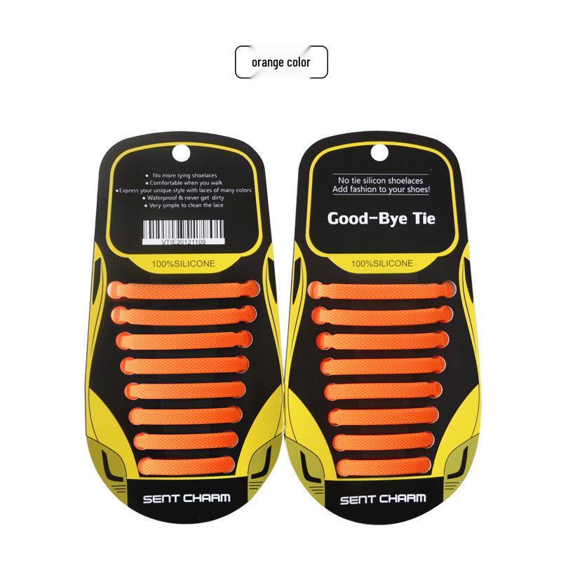 Colorful No-Tie Silicone Elastic Shoelaces - I-Shaped Design for Adults & Children
