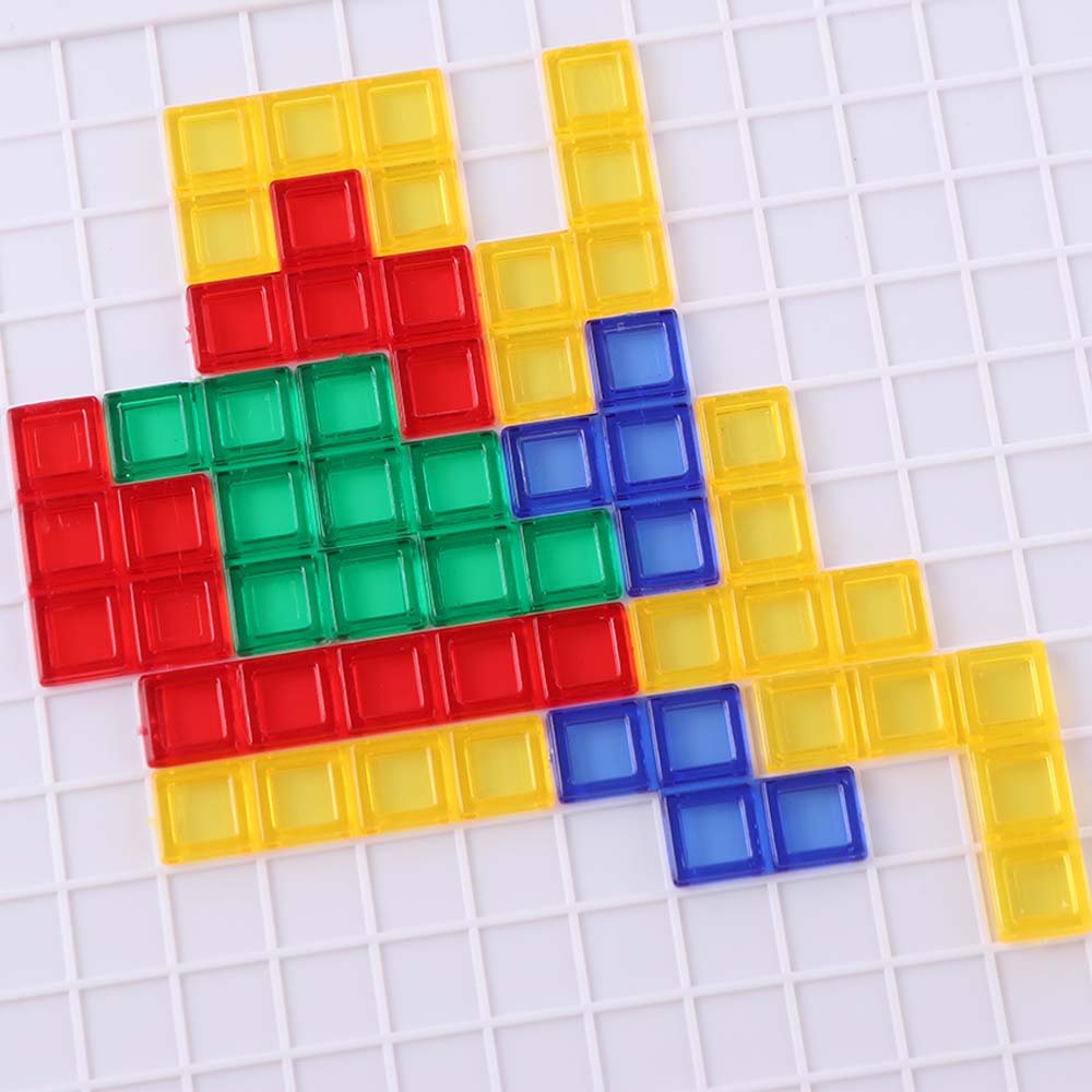 Early Education Colored Squares Game Montessori Puzzle Strategy Board  Family Party Indoor