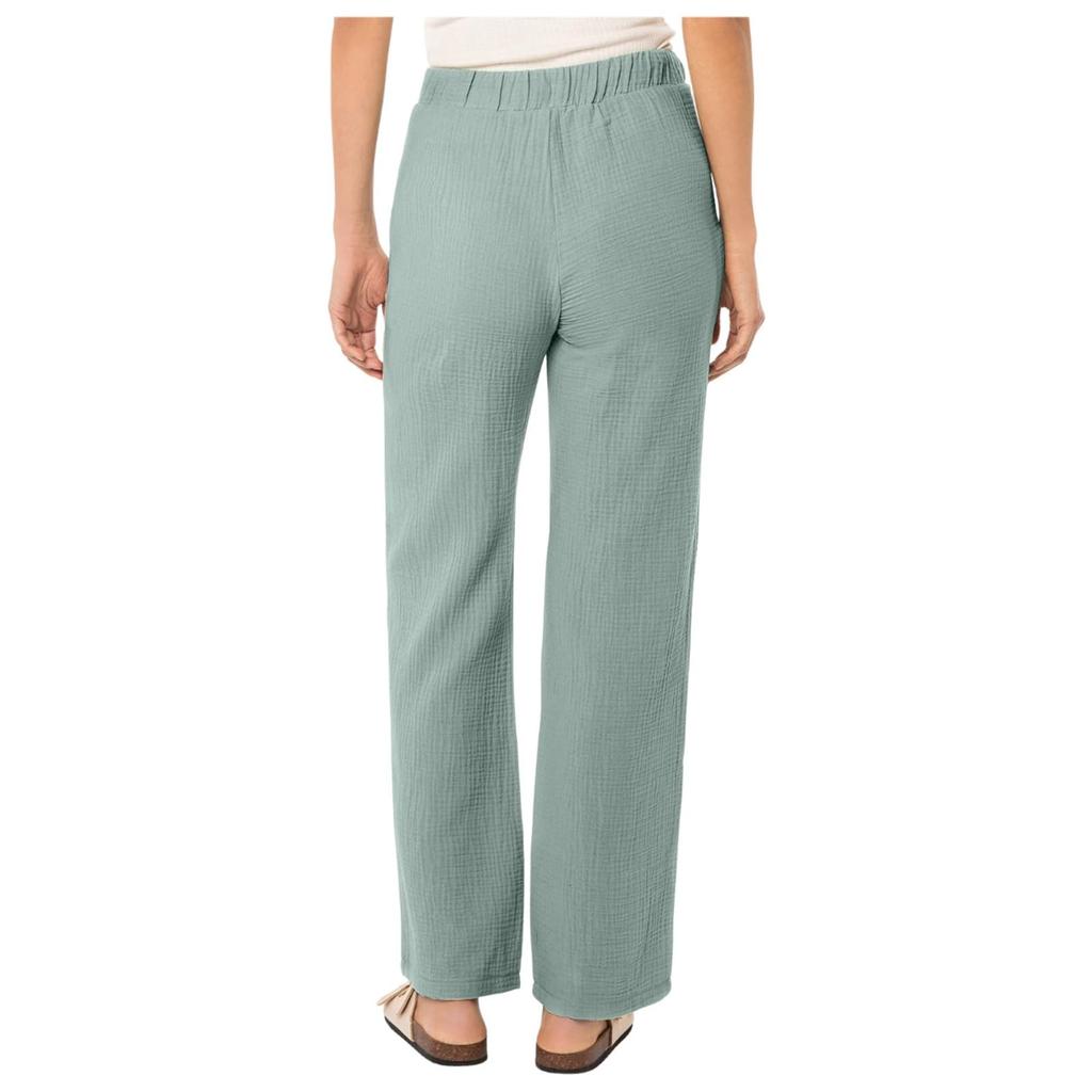 Hose für Damen Hochtailliert Lässig Kordelzug Mit Taschen