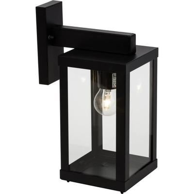 GAIA Outdoor Wall Light Descending Black Metal/glass E27 1x60W - BRILLIANT