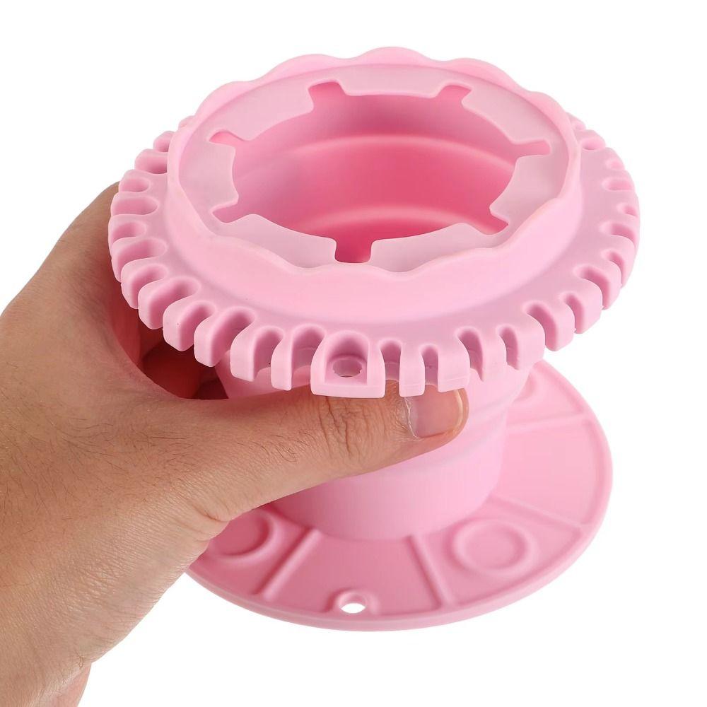 Foldable Silicone Paint Cleaner Box with Hanging Hole 2-in-1 Brush Holder  Beauty