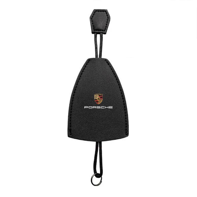 1Pcs Car Key Protection Shell Bag Car Key Case Cover Car Keychain For Porsche Boxster Cayenne Panamera Macan Cayman 911 918 996 917