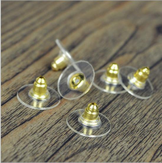 E1401 DIY Jewelry Accessories: Bullet Earring Stoppers, UFO Earplugs, Round Ear Backs