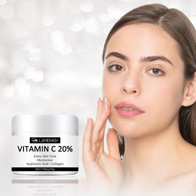 50g Face Cream, Rich In 20% Vitamin C, Collagen, Hyaluronic Acid and Other Skin Care Ingredients, Moisturizing and Firming Skin