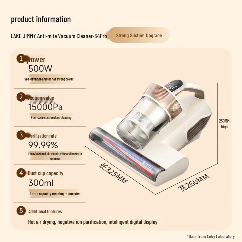 LEXY Jimmy Smart Handheld Bed Dust Mite Remover