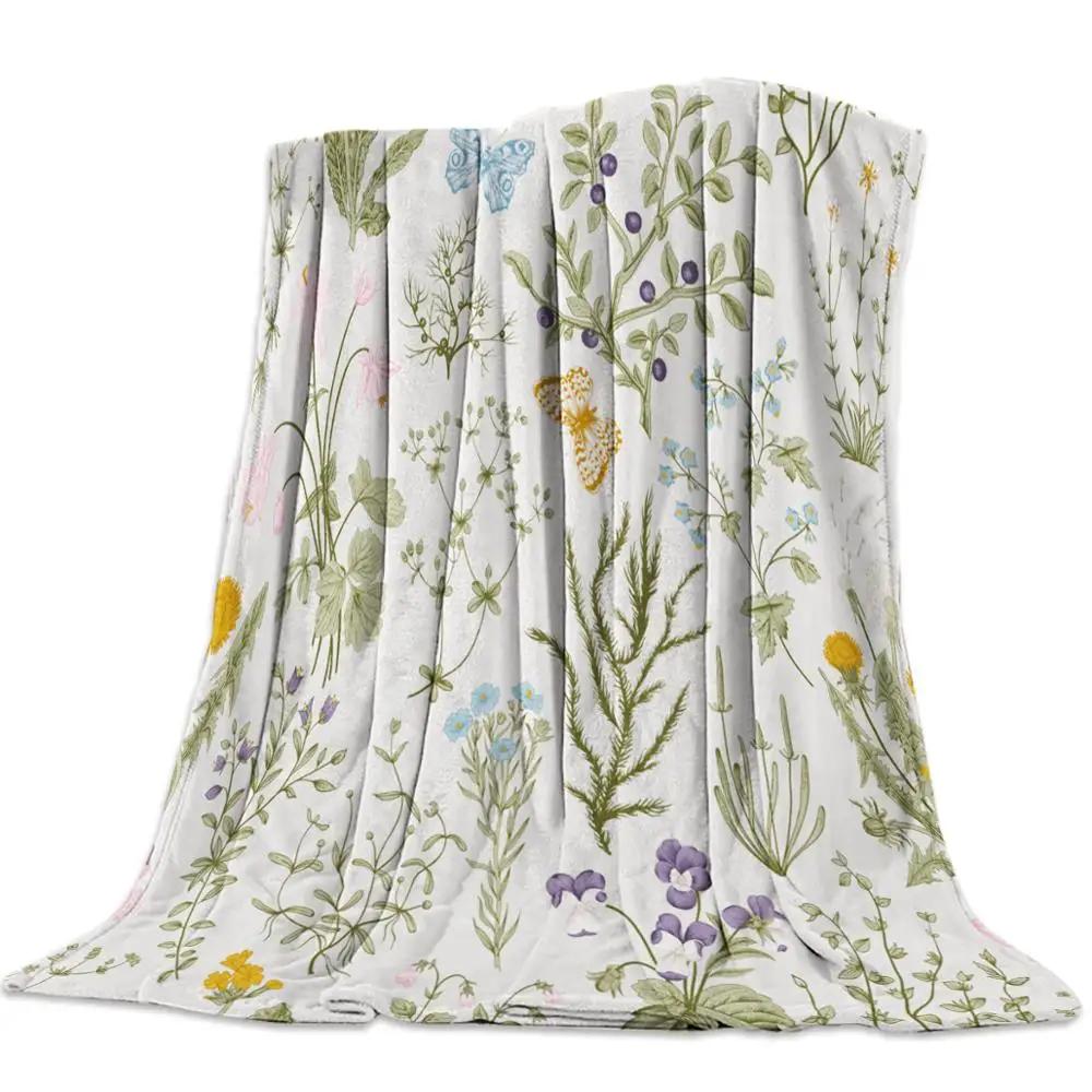 Adolphe Millot Fleurs Pour Tous French Vintage Poster Throw Blanket  Warm Microfiber Blanket Flannel Blanket