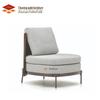 Nordic Outdoor Rattan Double Sofa for Balcony, Courtyard, Garden, or Villa.