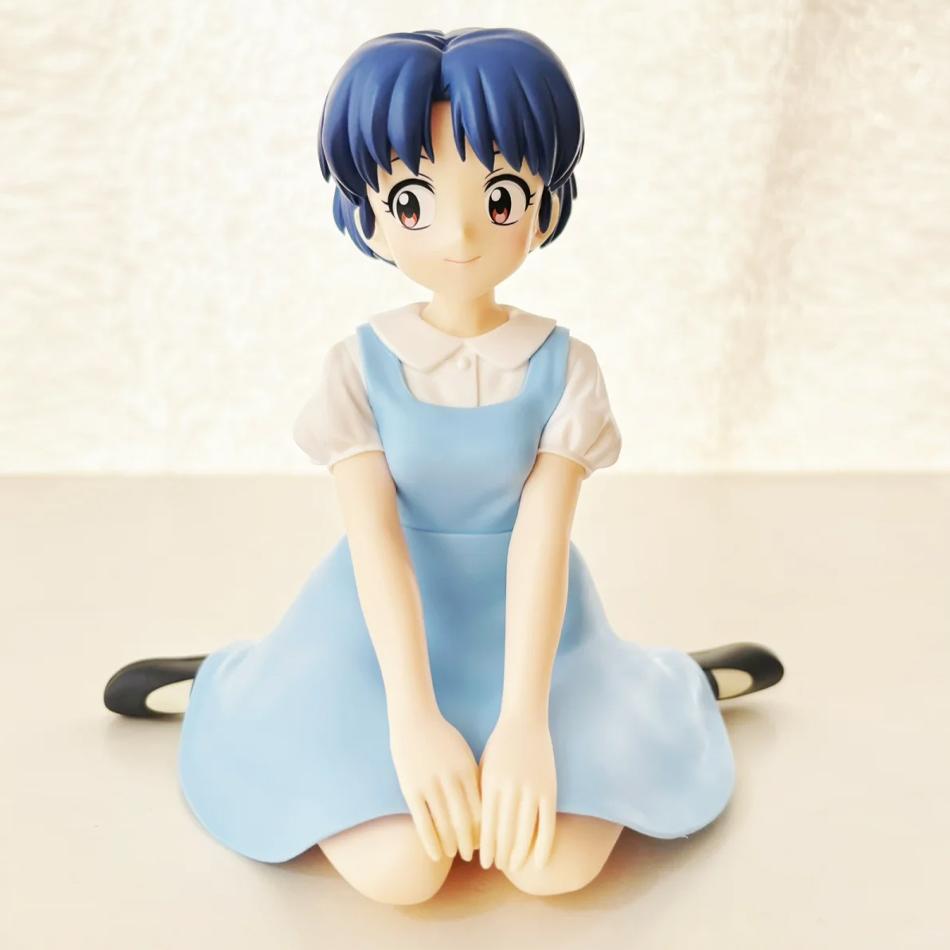 In Stock 10CM Ranma 1/2 Tendou Akane Ranma PVC Anime Figure Periphery Kawaii Sitting Toys Desktop Car Ornaments Model Gifts