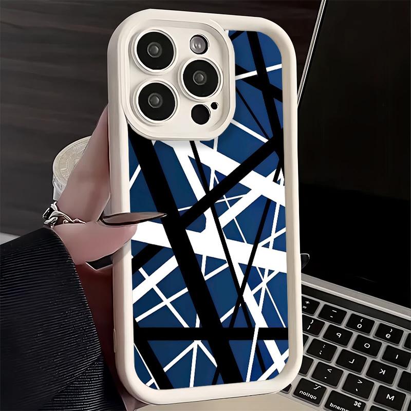 Phone Case for iPhone 17 Air 16E 15 16 Pro Max Eddie Van Halen Graphic Guitar Cover 14 Plus 13 12 Mini Soft Shell Silicone Funda