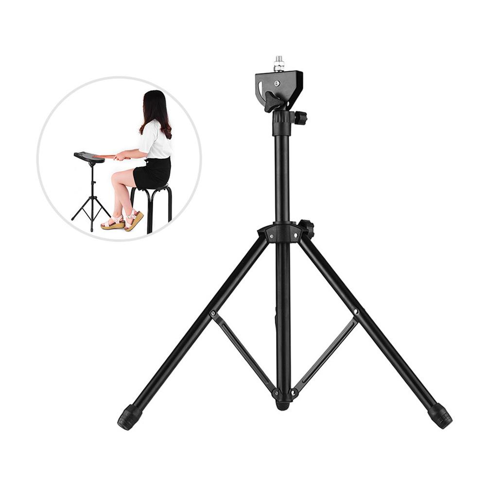 Drum Pad Metal Stand 8mm Screw Connector 46cm 79cm Adjustable Height for 8 10 Inch Drum Practice Pad with Carry Bag