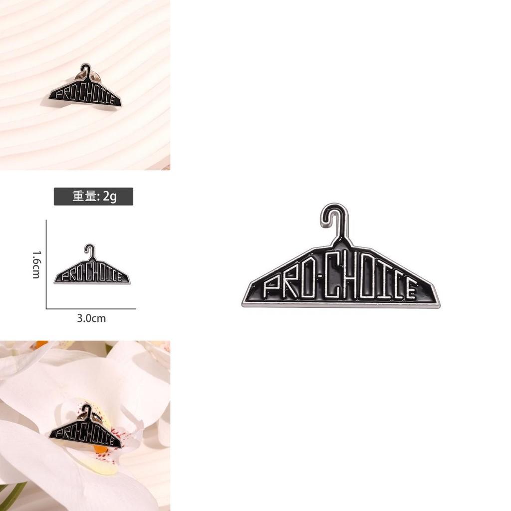 Unique Black Hanger Design Metal Brooch Pin Featuring Cute Cartoon Characters For Trendy Fashion