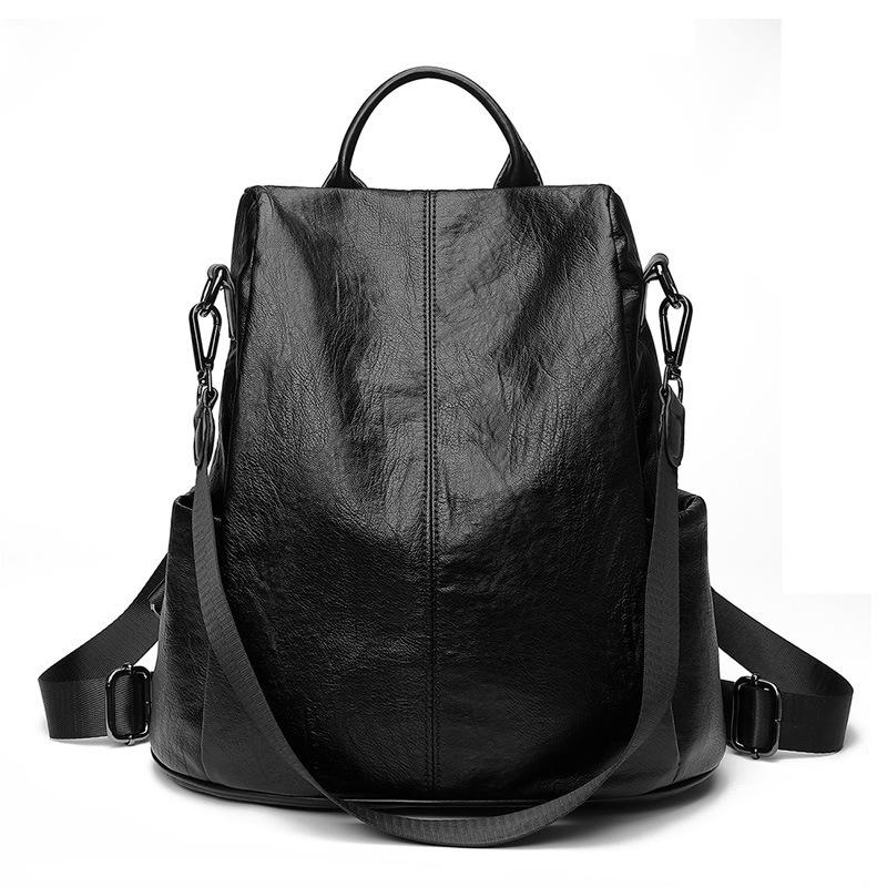 Backpack for Women New Casual and Fashionable Women's Anti Theft Backpack Soft Leather Student Schoolbag Women's Bag