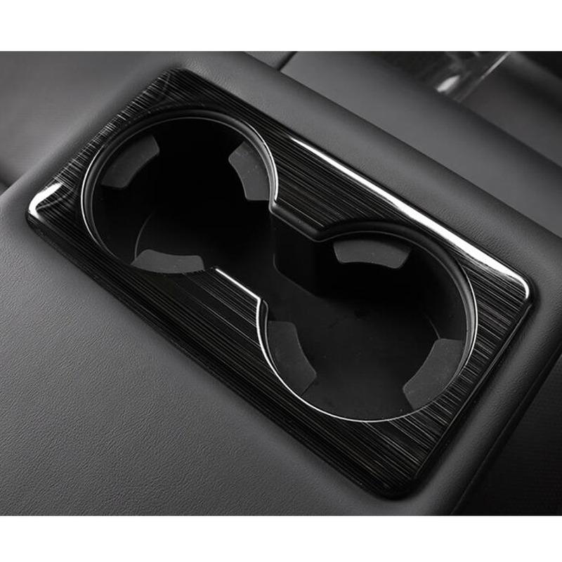 For Mazda 3 Mazda3 Axela M3     Car Cover Trim Stainless Steel Center Console Cup Holder Gear Box Armrest Frame