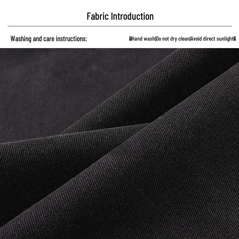 Huili Men's Loose Straight-Leg Drawstring Jeans