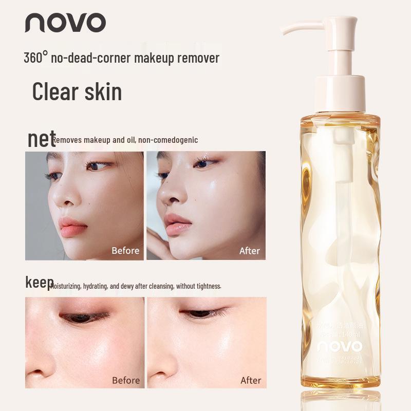 Novo Watery Clean Cleansing Oil: Makeup Remover, Moisturizing, Nourishes Skin, Non-Tightening.