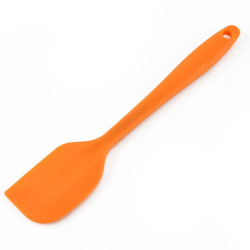 Silicone Spatula: 21cm One-Piece Rubber Scraper for Cake Baking & Mixing