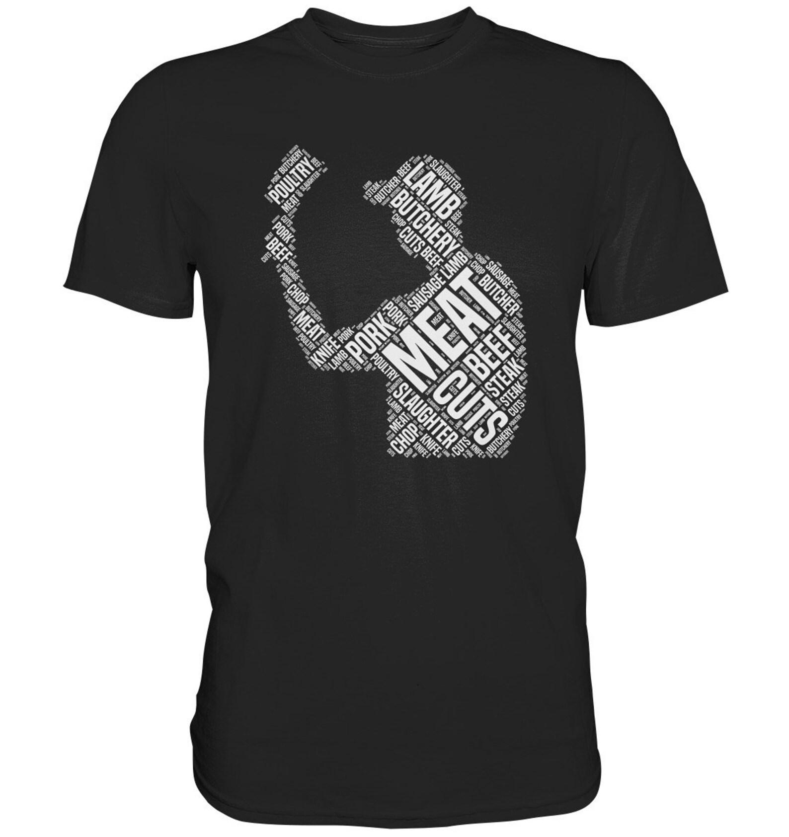 T Shirt Butcher Terms Butcher Shop Gift - Premium T-Shirt 3XL