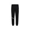Li Ning Badminton Serie Buchstaben Mid-Waist Bequem Atmungsaktiv Vielseitig Fleece Verdickt Bündchen Gestrickte Sporthose Unisex Hose Schwarz AKLUE81-1