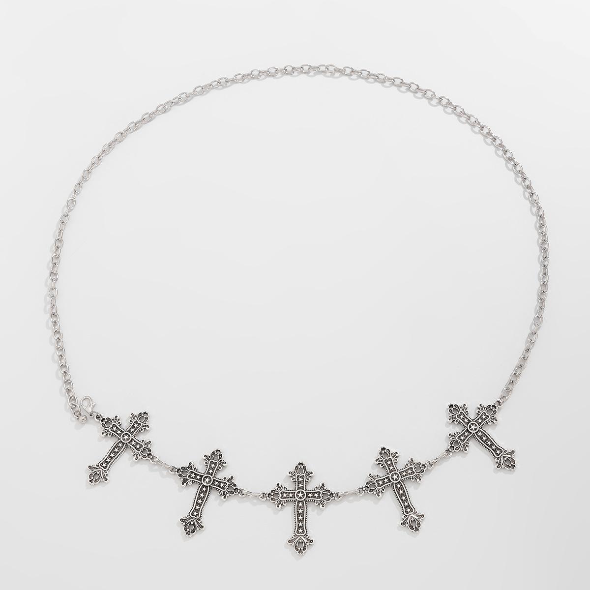 

Ювелірні вироби Ланцюжок на талію з хрестом Ювелірні вироби для талії Нішеві ювелірні вироби для талії Універсальний темперамент Панк Особистість Ланцюжок для тіла