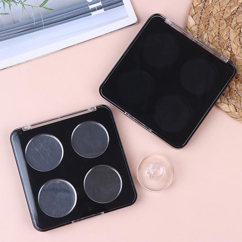 4 Grids Magnetic Makeup Palette Empty Cosmetics Dispensing Storage Box For Eyeshadow Lip Color Powder Blusher Highlighter