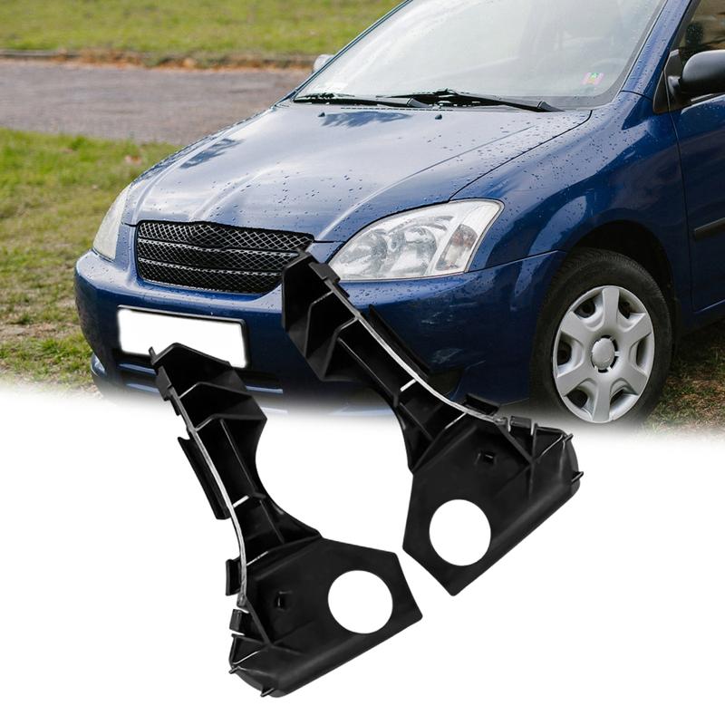 Pair Left Right Front Bumper Bracket Beam Mount Support for Toyota Corolla (E12) Sedan / Estate 2002 2003 2004 2005 2006 2007