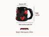 Creative High-End Black Heart Couple Ceramic Coffee Mugs