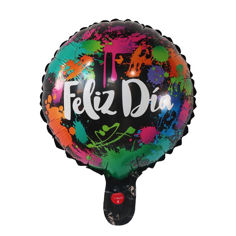 10Pcs Feliz Cumpleaños Día AIr Globos 10inch Colorful Mini Spanish Happy Birthday Foil Balloons Home Party Decorations Kids Gift