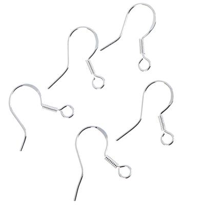 50 Stücke 925 Sterling Silber Diy Ohrring Haken Ball Schmuck Zubehör Ohr Draht