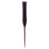 Teasing Hair Brush Hair Care Portable 3 Row Teasing Brush for Beard Salon Travel Home Light Purple