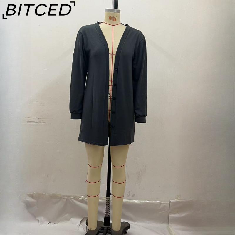 BITCED Knitted Three-piece Summer Women's Coat, Vest and Trousers Set
