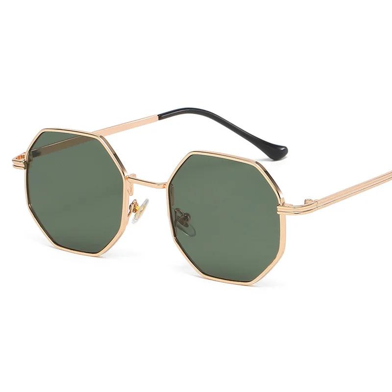 

Personalized Multi Women s Sun Goggles New Fashionable Metal Polygonal Sunglasses Driving Travel Anti UV Sunshades Sunglasses AS PICTURE