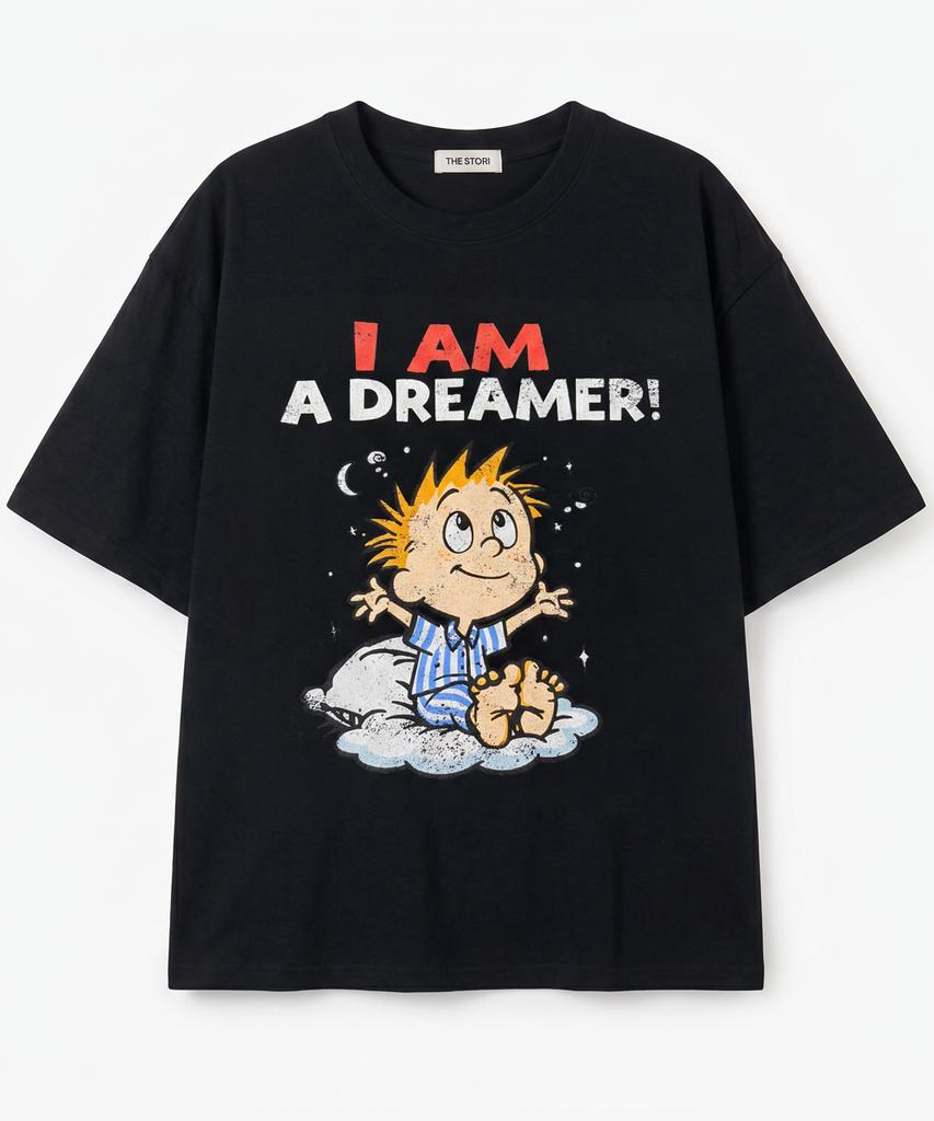 Deoseutoli Dreamer Double Short Sleeve Tee (Black)