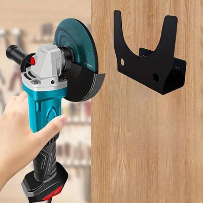 Industrial Strength Wall Bracket For Angle Grinders Hanger Features Durability Carbon Steel Construction Easy Installation