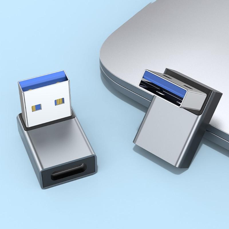 USB3.0 To Type-C Adapter, Aluminum Alloy Male To Female Connector Converter for Headphones, Data Cable, USB Fan Mouse