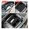 for BYD Han Center Console Armrest Storage Box Car Central Tray Organizer Accessories Tidying Black ABS+PVC