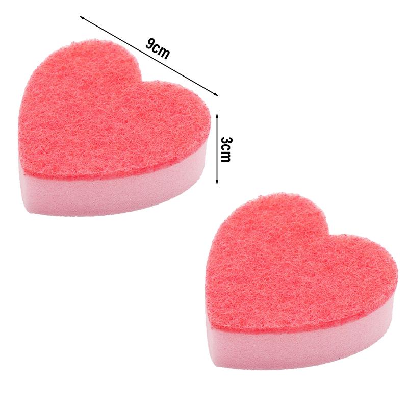 Heart Shape Kitchen Scrub Sponges Non-Scratch Scrub Dish Sponges for Cleaning Effortlessly Clean Your Stovetop Kitchen Supplies