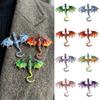 Colorful Rhinestone Enamel Flying Dragon Brooch Animal Dragon Brooch  Home Decoration Gift