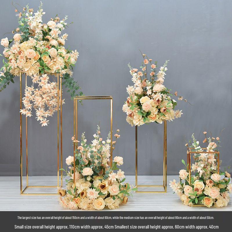 Geometric Iron Art Wedding Flower Ornaments for Venue Decoration