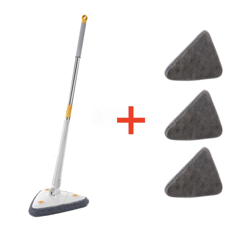 Telescopic Triangle Mop 360° Rotatable Spin Cleaning Mop Adjustable Squeeze Wet and Dry Ceiling Cleaning Home Window Floor Tools