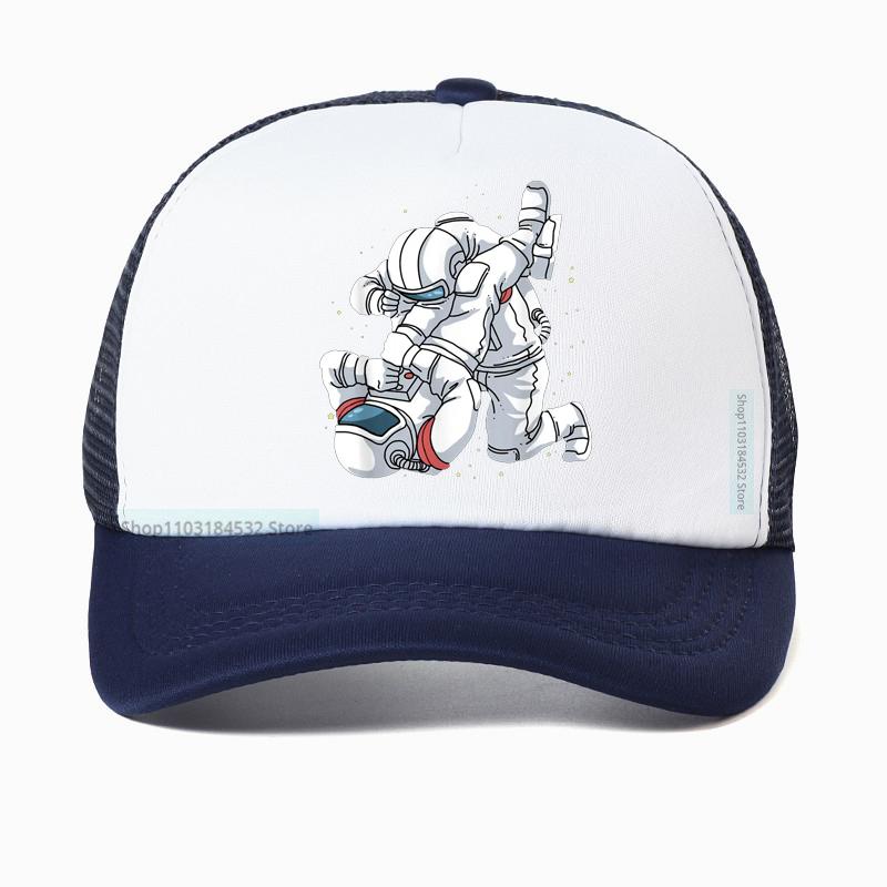 Funny Astronaut Brazilian Jiu Jitsu BJJ MMA Unisex Baseball Cap Adjustable Mesh Breathable Trucker Hat