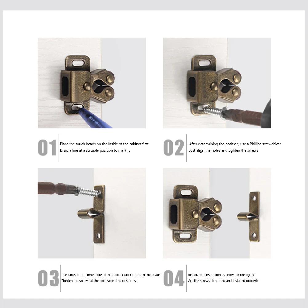 1-3PCS Magnet Cabinet Catches Door Stopper Door Latch Switch for Wardrobe Hardware Furniture Tools  Anti-corrosion Accessories