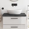 VidaXL Dark Grey Bathroom Countertop 80x60x6 Cm Treated Wood 3156220