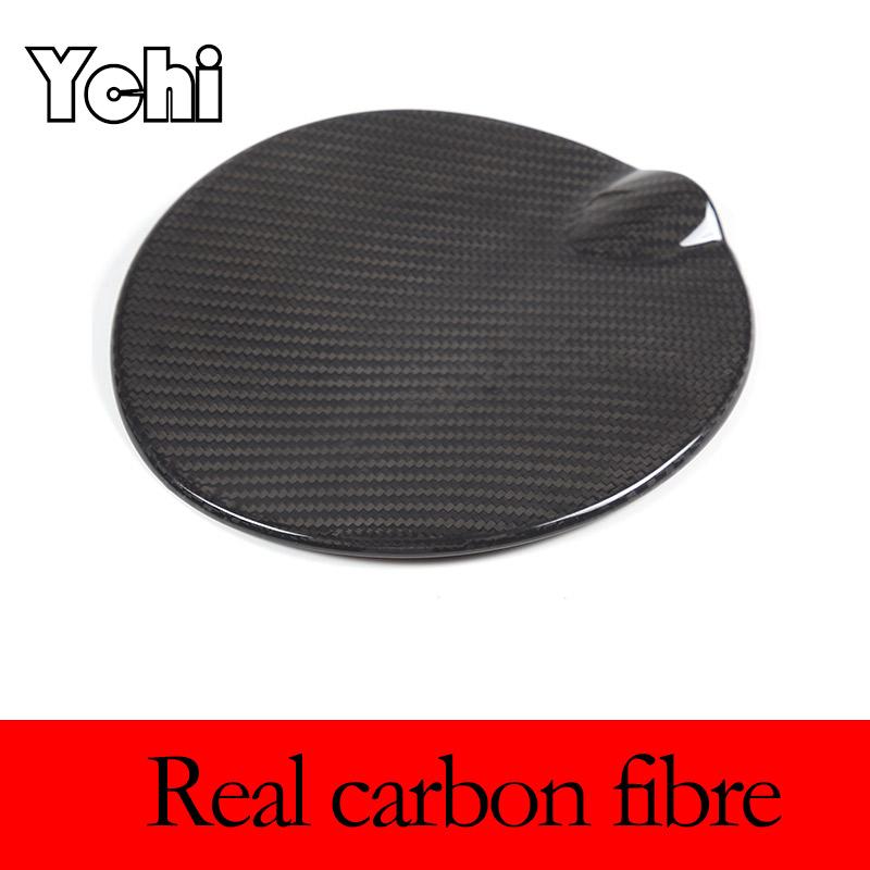 ABS Carbon Fiber/Black Exterior Car Fuel Tank Cap Decorative Trim Cover Sticker For Fiat 500 2016-2026 For Abarth 595 2012-2019