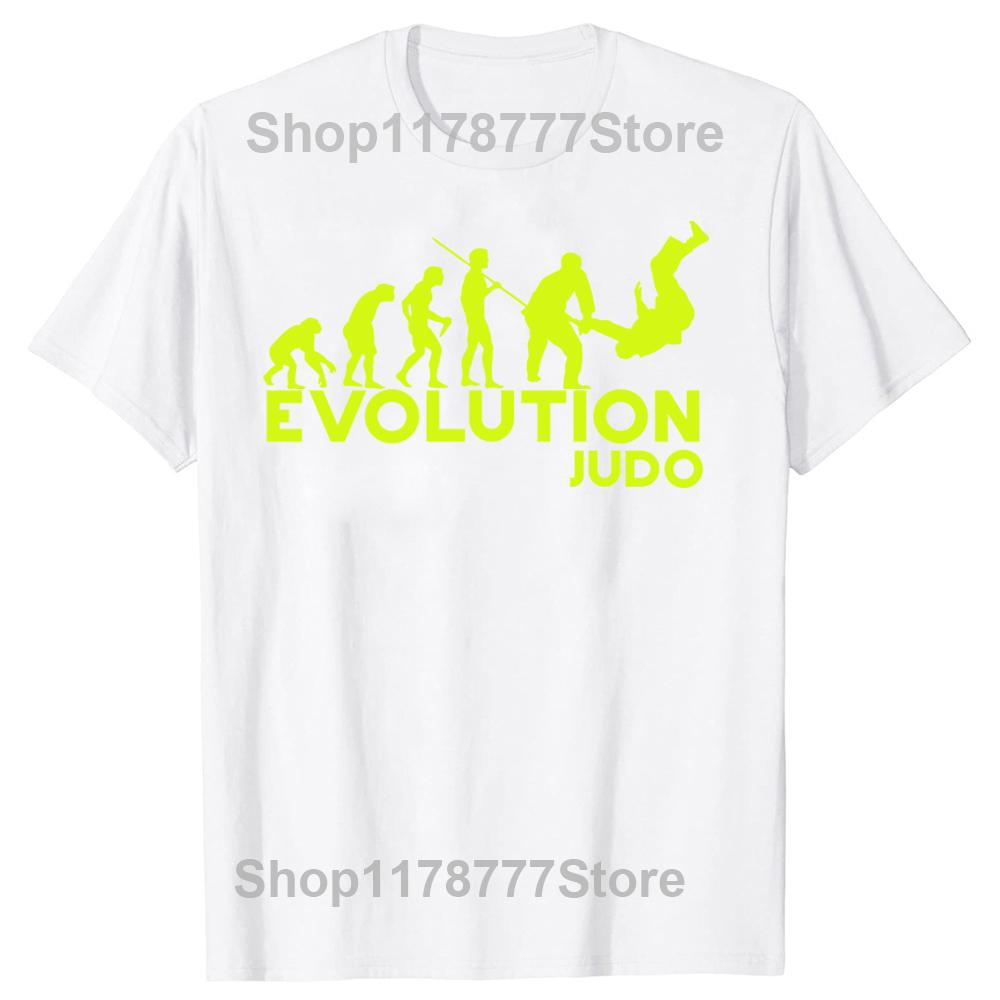 Evolution Judo Retro Martial Arts Jiujitsu Gift Holiday Xmas Classic T Shirts Summer Graphic Cotton Streetwear Gifts Tshirt