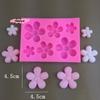 Cherry Blossom Silicone Molds for DIY Cake Decorating Fondant Resin Clay Chocolate Kitchen Baking Tools Flower Shaped Mould
