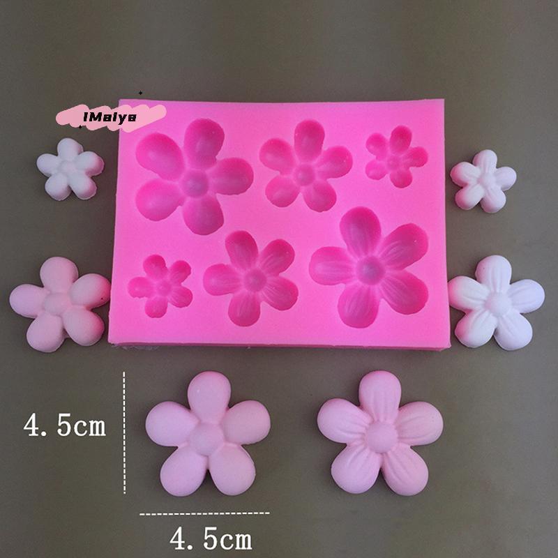 Cherry Blossom Silicone Molds for DIY Cake Decorating Fondant Resin Clay Chocolate Kitchen Baking Tools Flower Shaped Mould