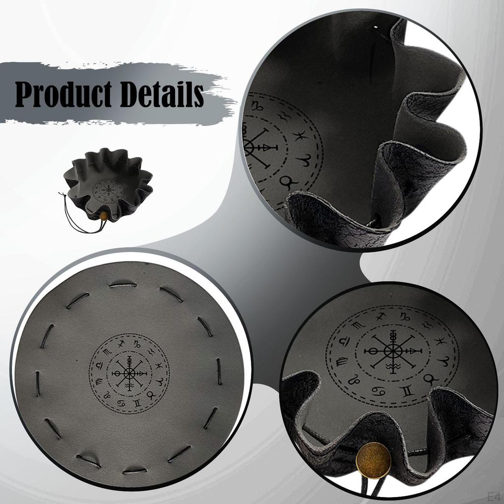 Dice Tray Drawstring Bag Pouch Rolling Tray,Storage Case for Keys Role Playing Table Games RPG