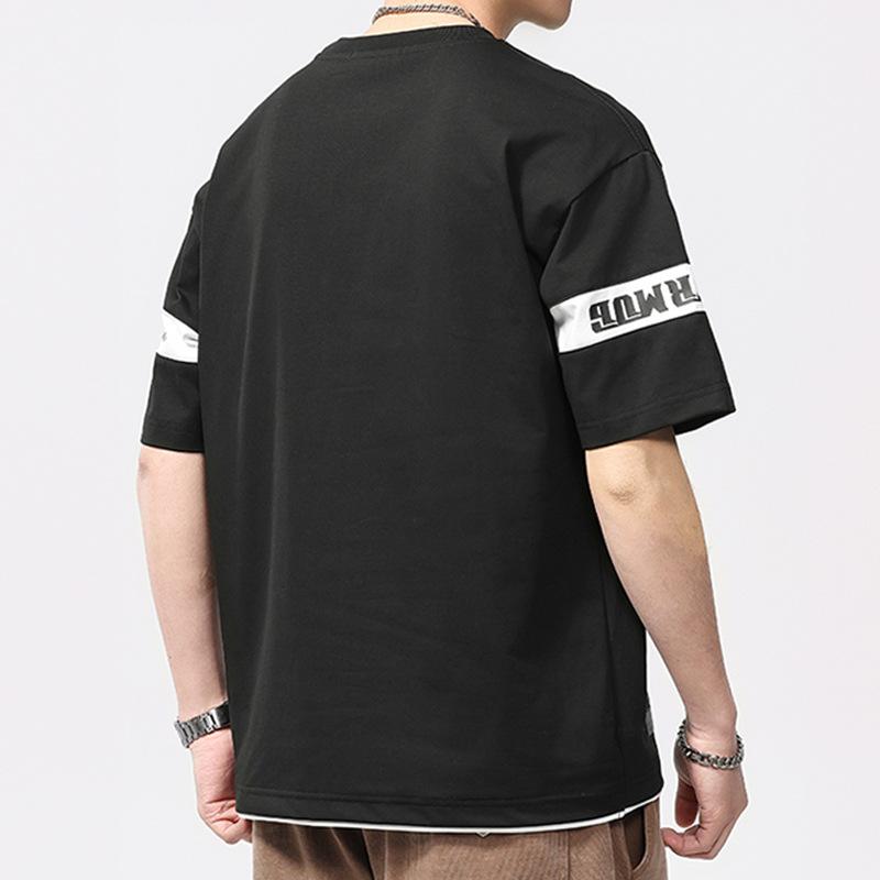 New Summer Men's Round Neck Short T-shirt Short Sleeve Thin Casual Youth Half-sleeved Shirt